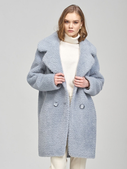 Шуба искусственная чебурашка тедди, SilverFox (арт.S1025ri016bz )