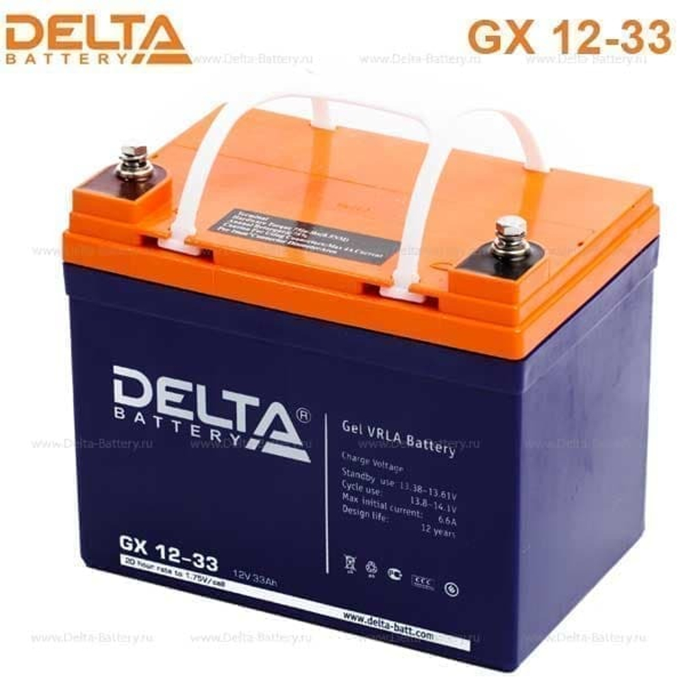 Аккумуляторная батарея Delta GX 12-33 (12V / 33Ah)