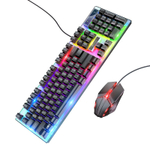 Игровая клавиатура и мышь световая HOCO GM18 , черный