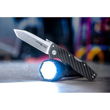 Складной нож Cold Steel "Storm Cloud 3,5" CPM-20CV c клинком из стали CPM-20CV, рукоять карбон / G10