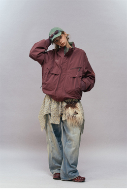 Куртка Nothomme Monterest Outdoor Water-Repellent Retro Mountain Style Color-Block Loose Fit Stand Collar Workwear Jacket