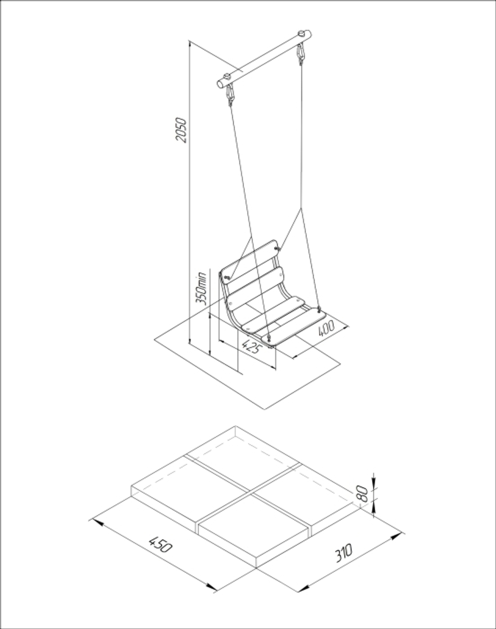 Детский спортивный комплекс для дачи ROMANA Fitness