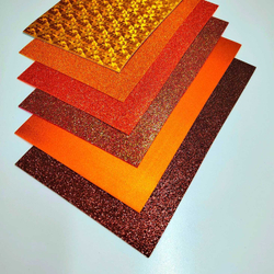 НАБОР для творчества: Фоамиран металлик/глиттер КАРДИНАЛ - 6 листов (16,5*29,5 см)