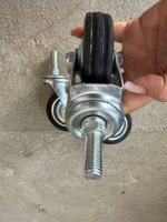 Колесо промышл. поворот. болт крепления (М10) 75 мм (SCT93)