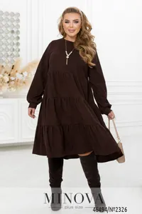 Платье 2326-коричневый Minova