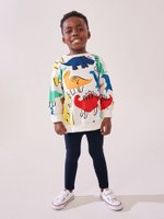 Толстовка и легинсы в комплекте для мальчика Next 650-004, Белый, Темно-синий