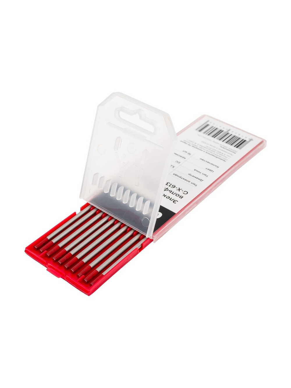 Электроды вольфрамовые (WT-20-175; 3.2 мм; красный; DC; 10 шт) Gigant G-X-613