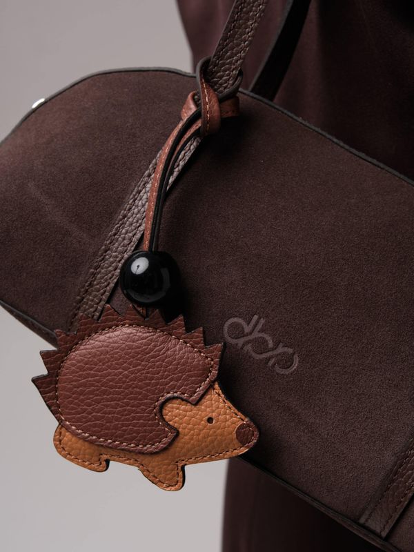 Женская замшевая сумка DBR 31225 коричневый шоколад