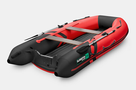 Надувная лодка GLADIATOR E350S красно-черный