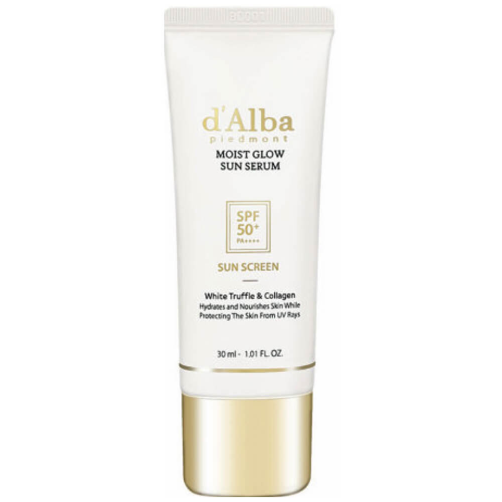 d'Alba Moist Glow Sun Serum White Truffle&Collagen Sun Screen SPF50+ PA++++ Санскрин с трюфелем