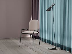 Стул Ror, 2 Frame, велюр, черный/бежевый