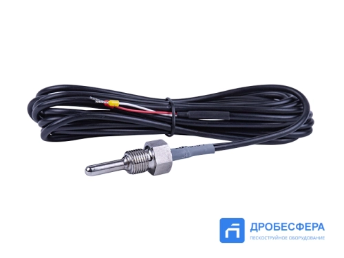 Датчик температуры винтового компрессора PT100 с резьбой G 1/4" и кабелем 4 метра
