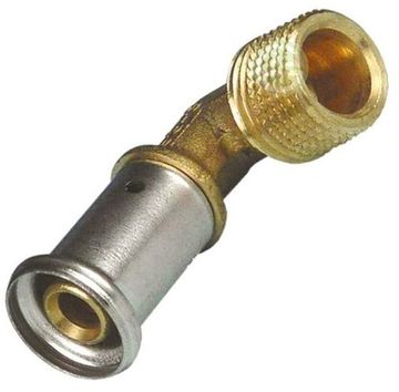 Угол пресс Henco 20х1/2" НР с наружной резьбой для металлопластиковых труб (5P-2004)