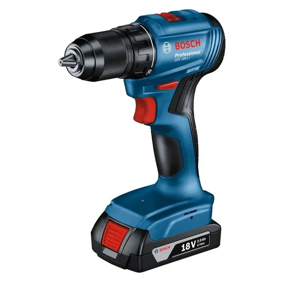 Аккумуляторный шуруповерт "BOSCH" GSR 185-LI 06019K3000