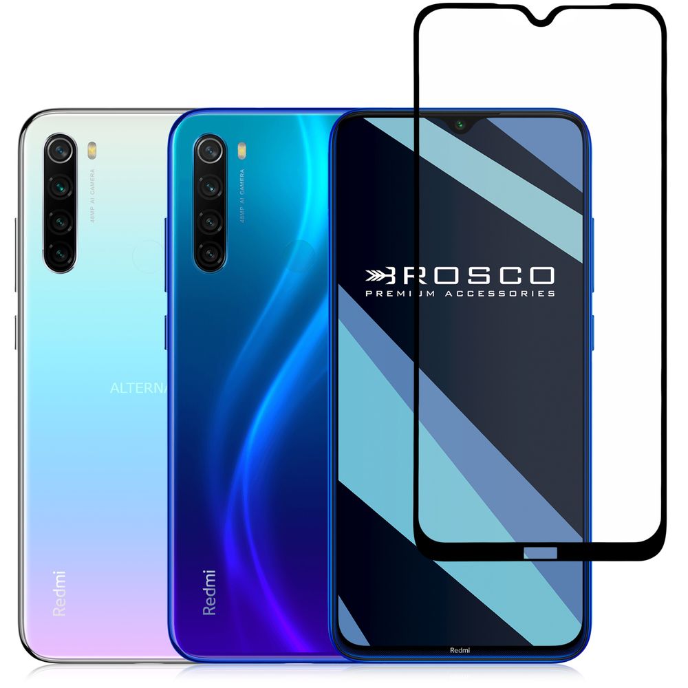 Защитное стекло ROSCO для Xiaomi Redmi Note 8;Xiaomi Redmi Note 8 2021 оптом (арт. XM-RN8-FSP-GLASS-BLACK)