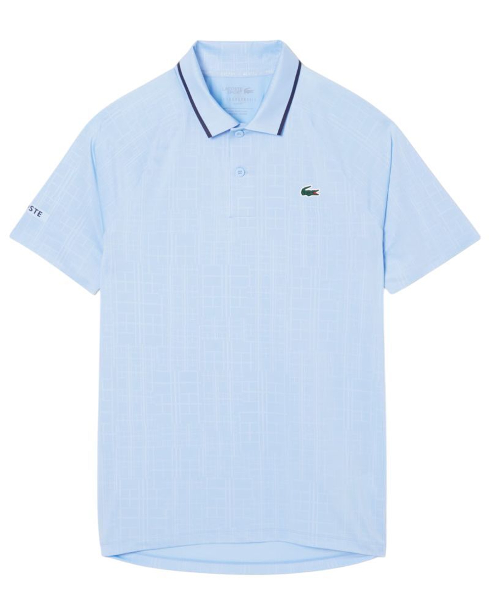 Теннисное поло Lacoste Tennis x Novak Djokovic On Court - pastel blue