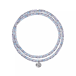 чокер из стекла «синий ночной неон»