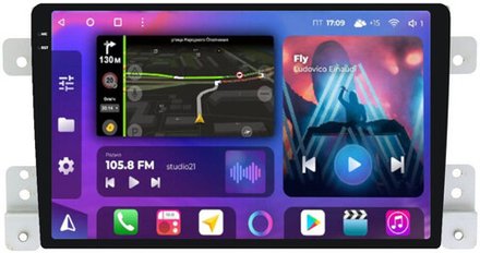 Магнитола для Suzuki Grand Vitara 2005-2016 - FarCar XXL053M QLED+2K, Android 12, ТОП процессор, 8Гб+256Гб, CarPlay, 4G SIM-слот