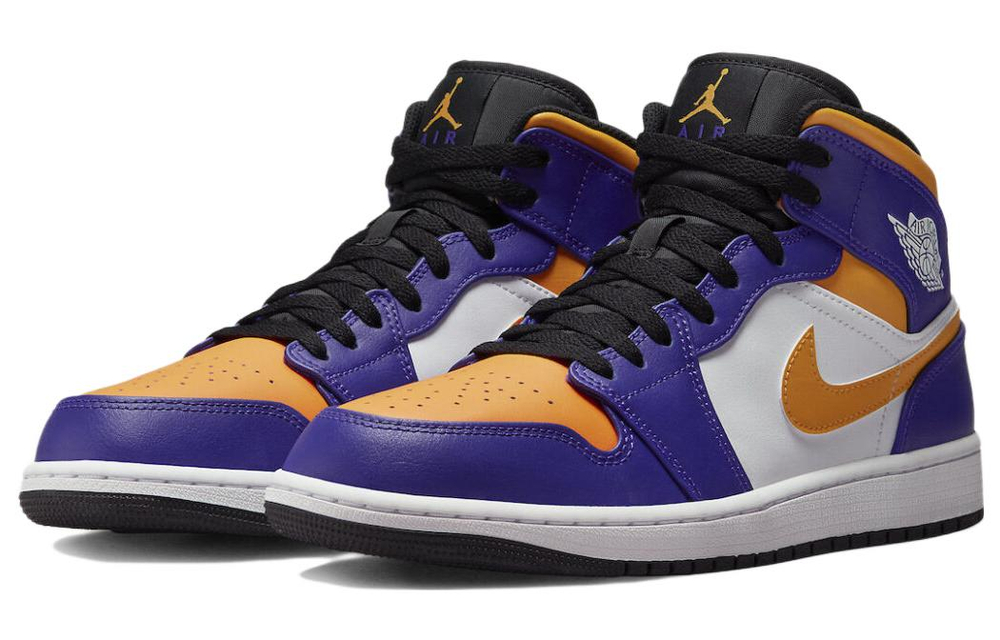Air Jordan 1 Mid 'Lakers Purple'