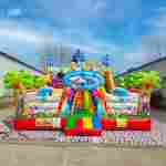 Коммерческий надувной батут с горкой «В гостях у моря»  10*6*6,1 м.