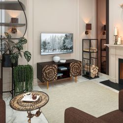 Тумба под ТВ Терра 117см Стайл Каштан