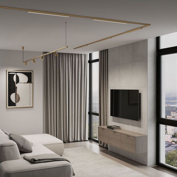 Трековый светодиодный светильник Elektrostandard Brass Line 85527/01 a071852