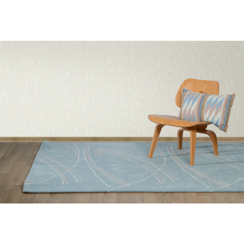 Ковер ручной работы из хлопка светло-серого цвета, 160х230 см