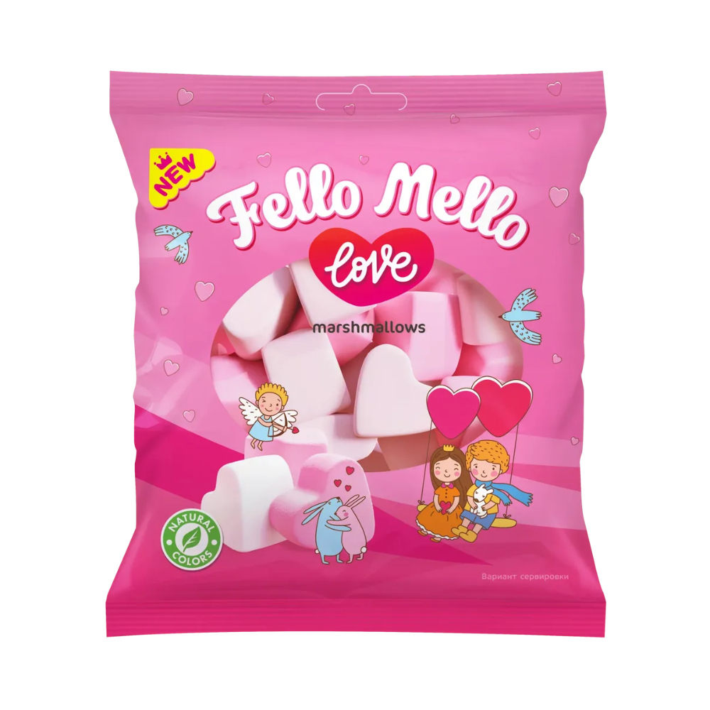 Маршмелоу Fello Mello сердечки 85 гр
