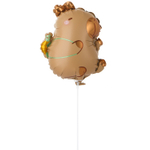 Шар Фольгированный Капибара с черепашкой (Коричневый)