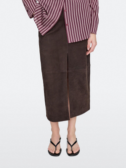 Massimo Dutti Сандалии на среднем каблуке с разделителем для пальцев ног, черный