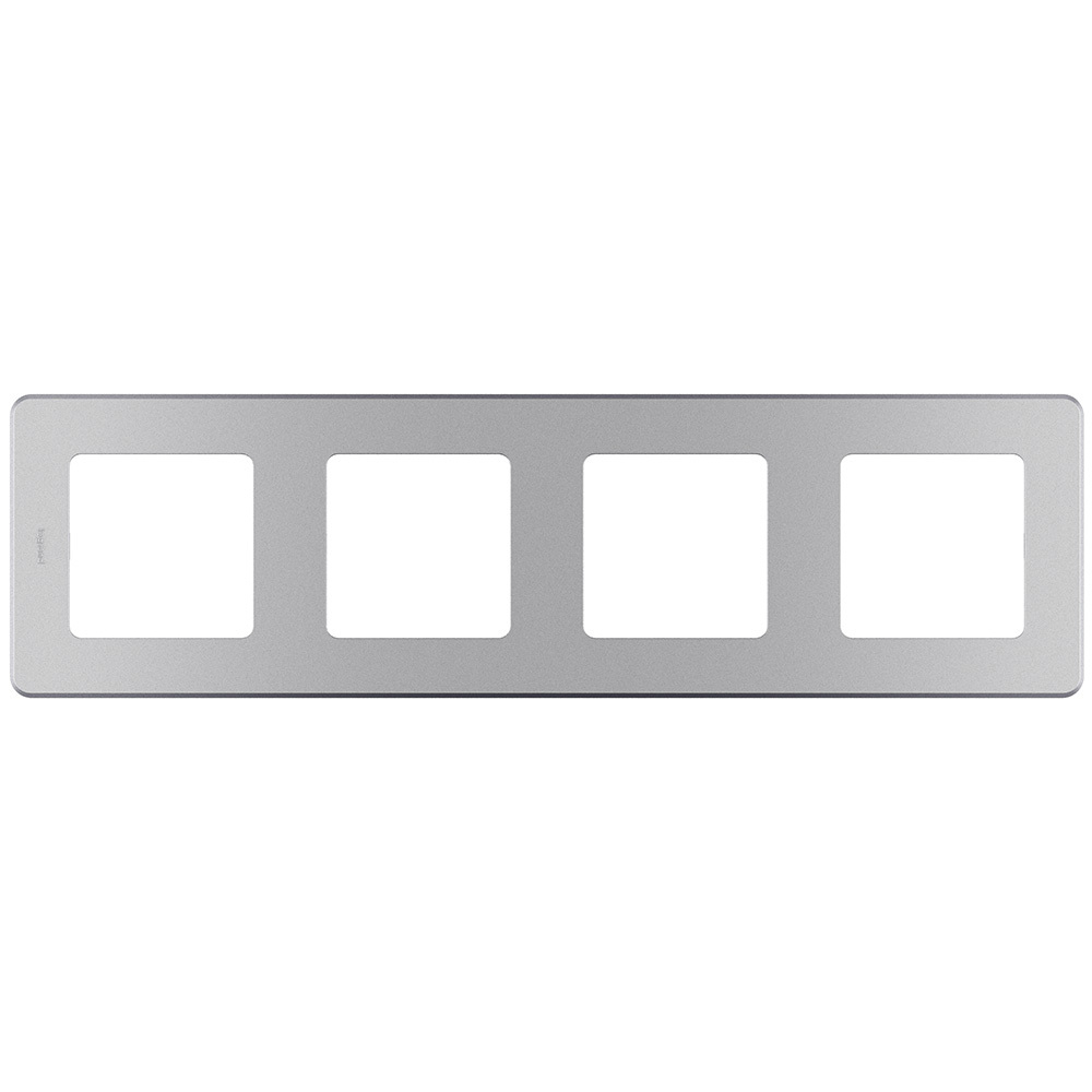 Рамка 4 поста алюминий Inspiria Legrand