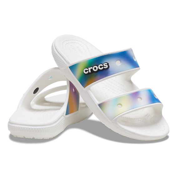 Crocs Classic Aurora Sparkle 'Colorful White'