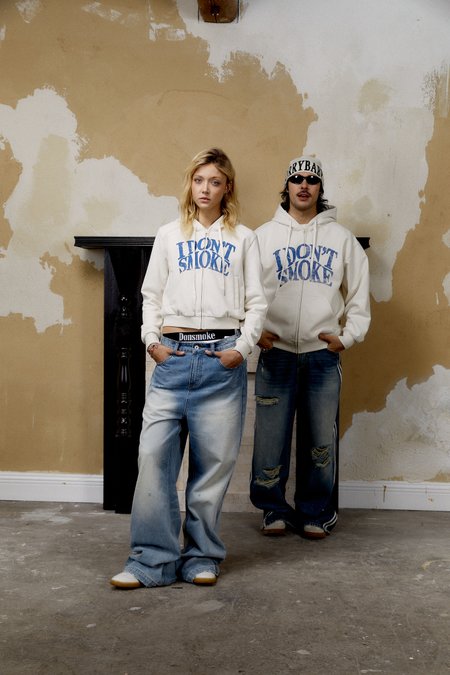 Худи DONSMOKE "Basic Logo" Cropped & Loose fit Hoodie
