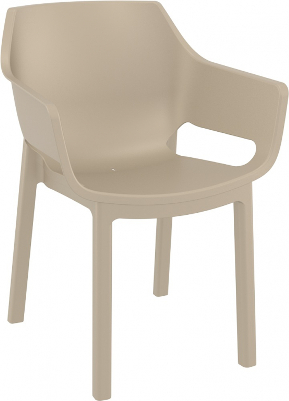 Кресло пластиковое Siesta Contract Dora, бежевый