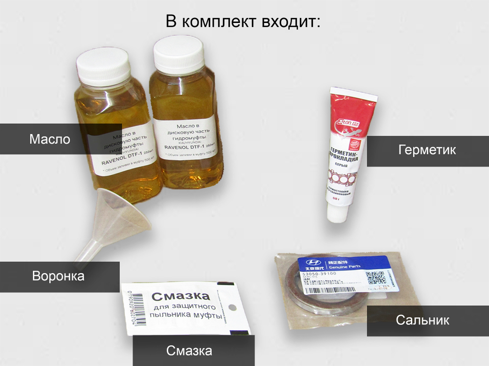 Ремкомплект гидромуфты КИА, Хендай 47800-4G300 и 47800-4G500