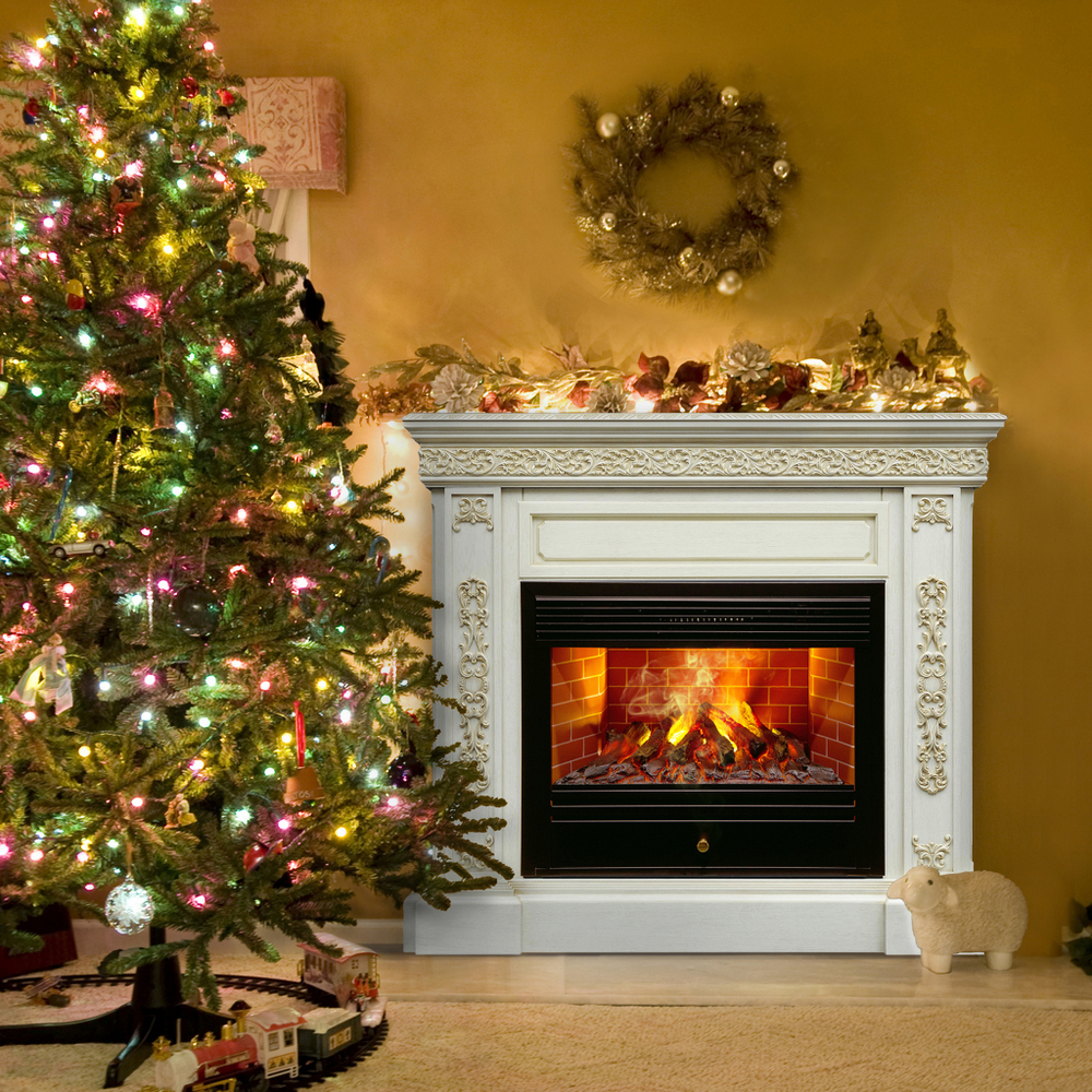 Каминокомплект Real Flame Ekaterina 26 WT с очагом 3D Novara