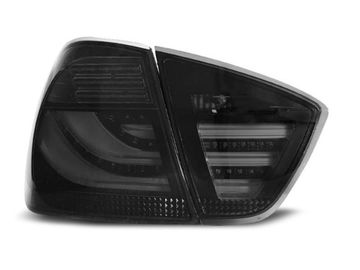 Задние фонари Bmw 3 E90 smoke black led bar