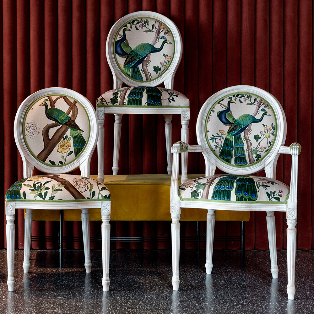 Стул Объект мечты Индокитайский зелёный павлин версия 1