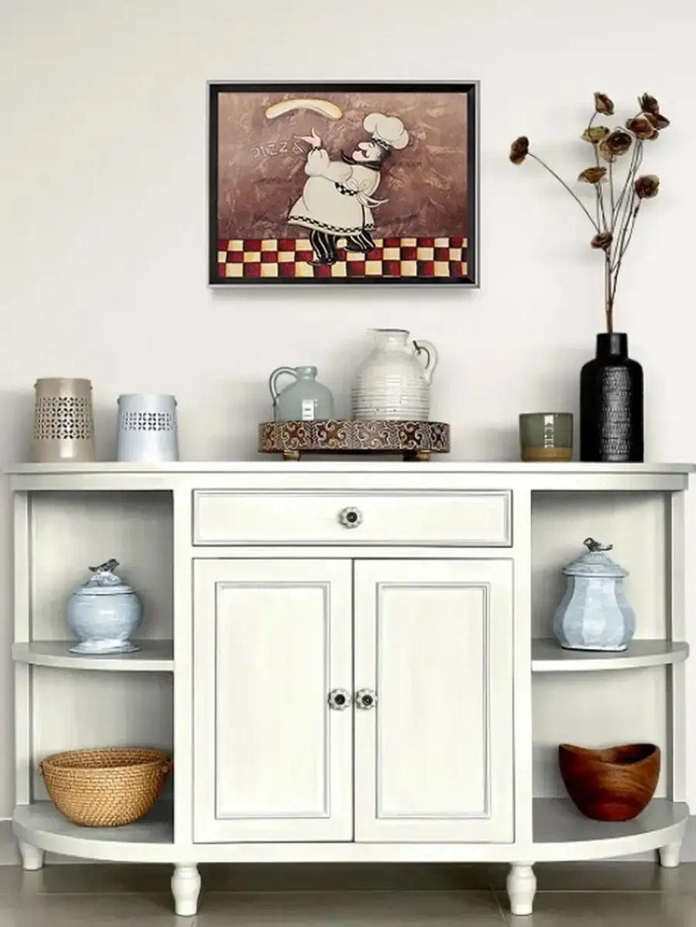 Картина на натуральном холсте "Веселый повар" 35*45 см