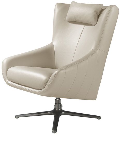 Поворотное кресло 5090/A1001-M5652 с кожаной обивкой