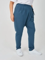 Штаны оверсайз на завязках с запахом большие размеры