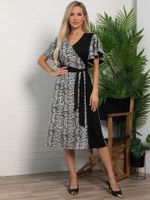 Платье Исида (серо-черное) П16026-54М LT Collection