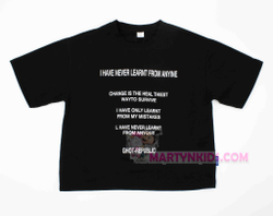 кроп-топ футболка Надпись 4518