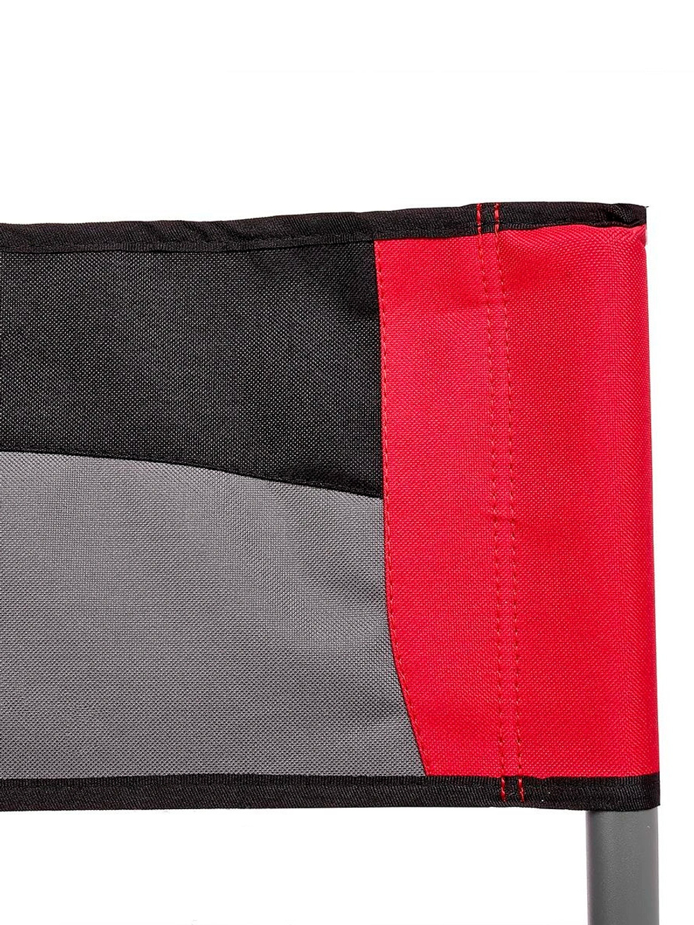 Кресло раскладное Nisus с откидывающим столиком.140кг, карман (алюм. д25) зеленый ромб/серый (N-DC-95200T-K-GG)