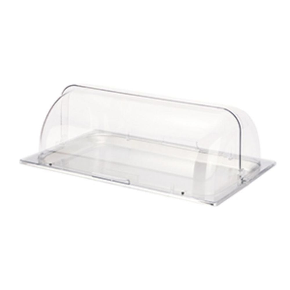 Поднос для выкладки 53*32,5*19 см нерж. с пласт. Roll-top крышкой SUNNEX