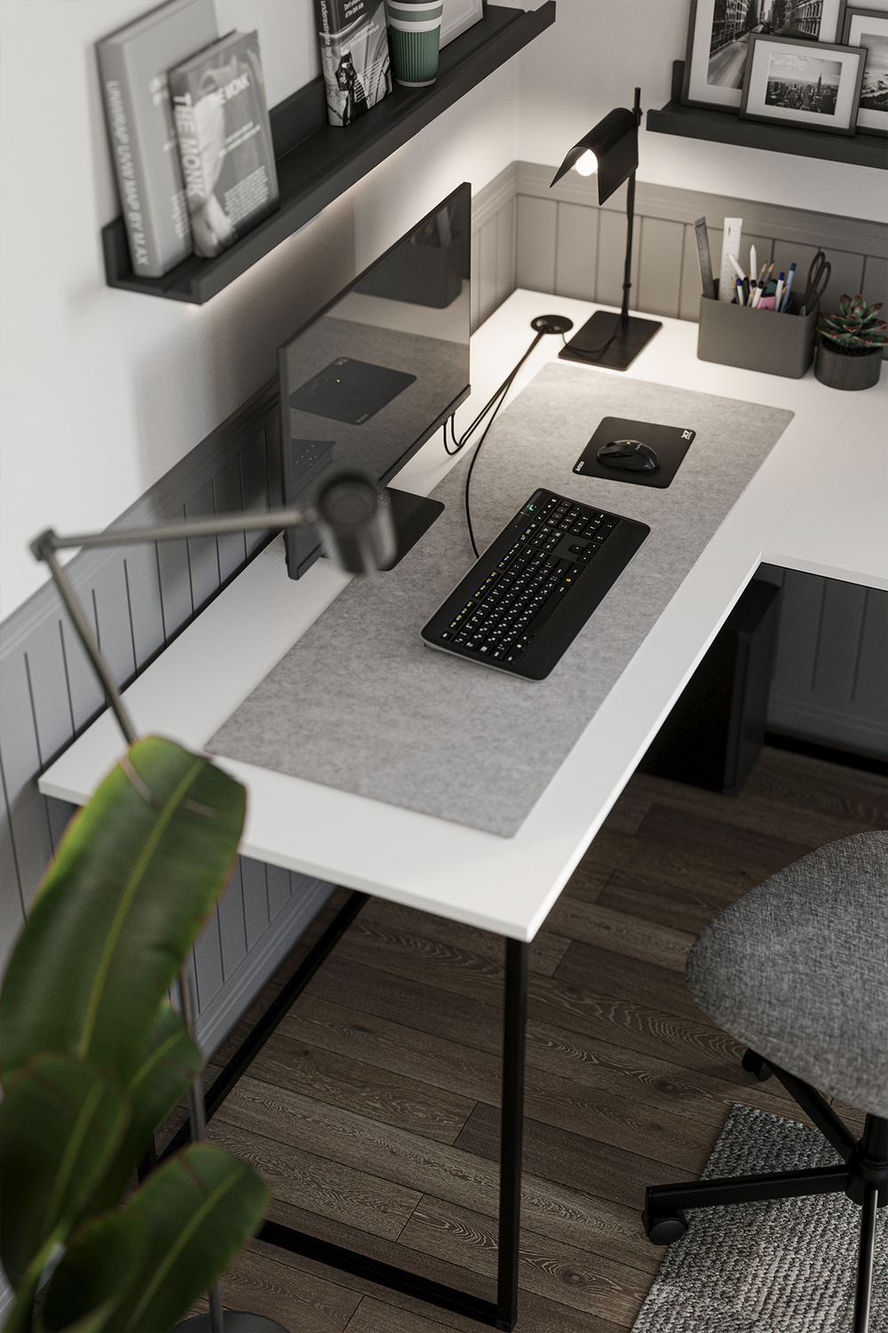 Угловой письменный стол ODIN 140х150 - белый