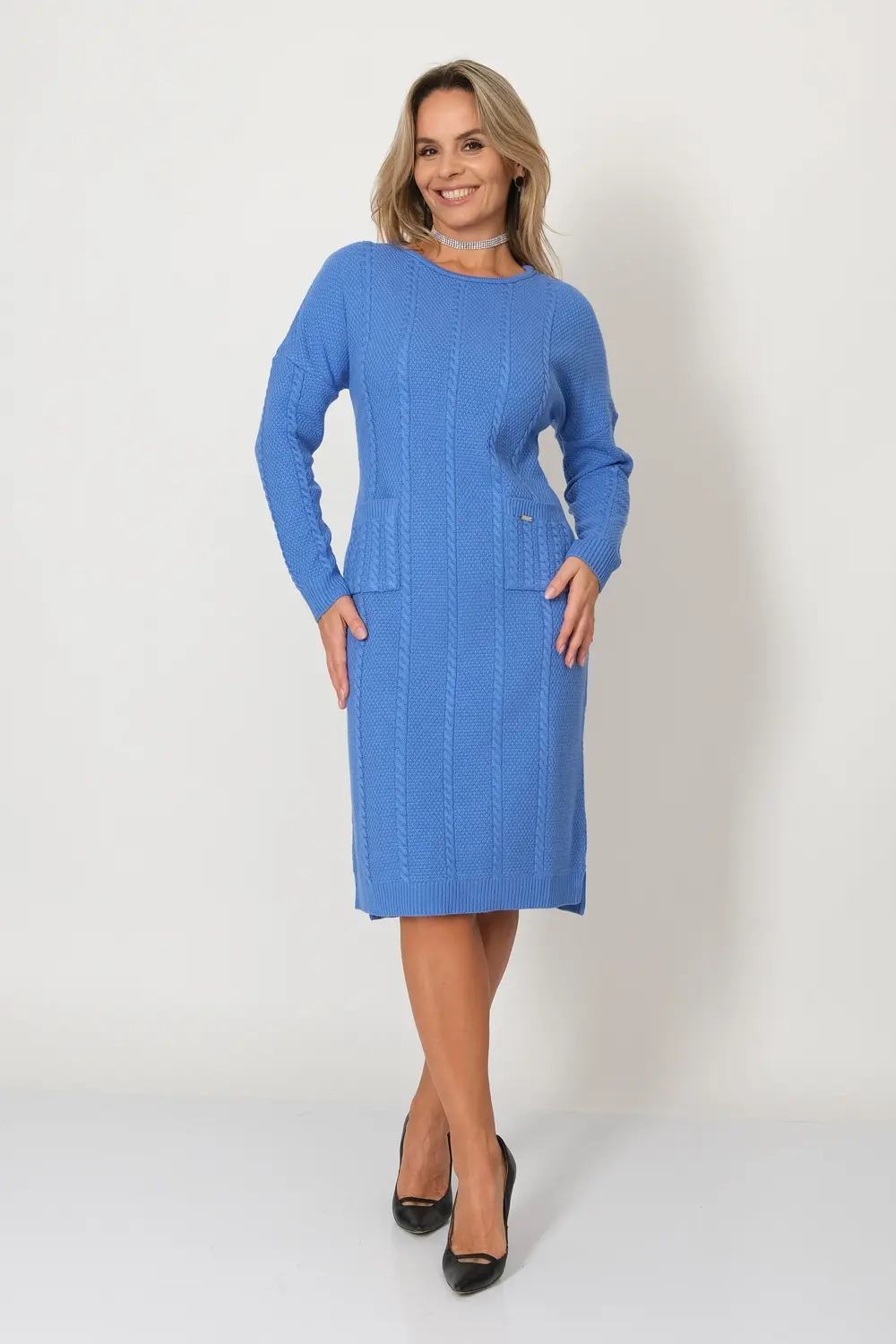 Платье Д 3454/индиго