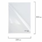 Папка-уголок А4 Brauberg, 180мкм, прозрачная безцветная