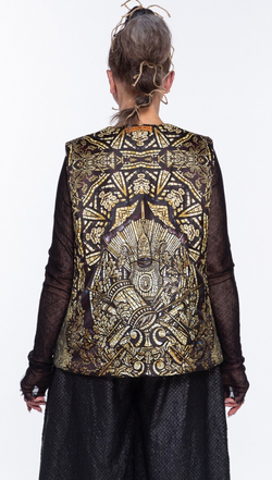 Двусторонний жилет "Три Империи", по мотивам мозаики «Русское оружие»