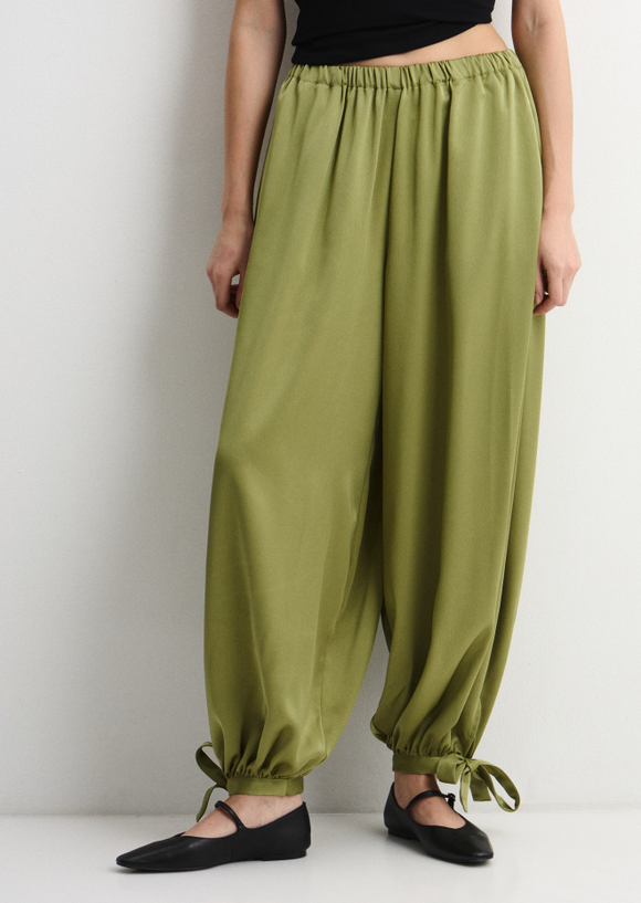 Брюки Аладдины салатовый